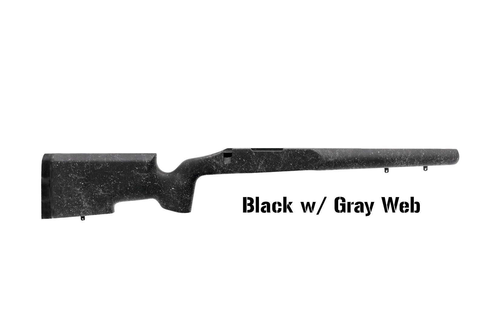 Renegade - Right Hand Rem 700 Short action, M5, Remington Varmint/Sendero barrel.  Painted Black w/ Gray Web