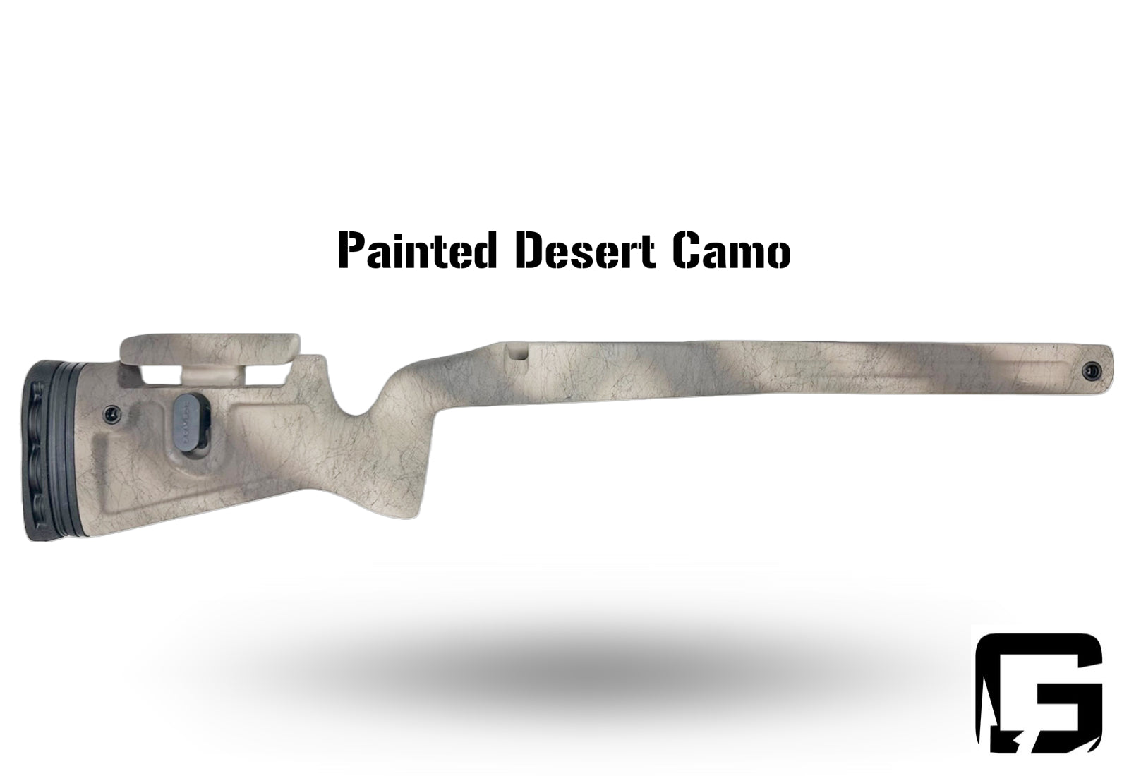 Phoenix 2 - Right Hand Rem 700 or 700 clone Short Action, M5, Fits any barrel.  Painted Desert Camo.