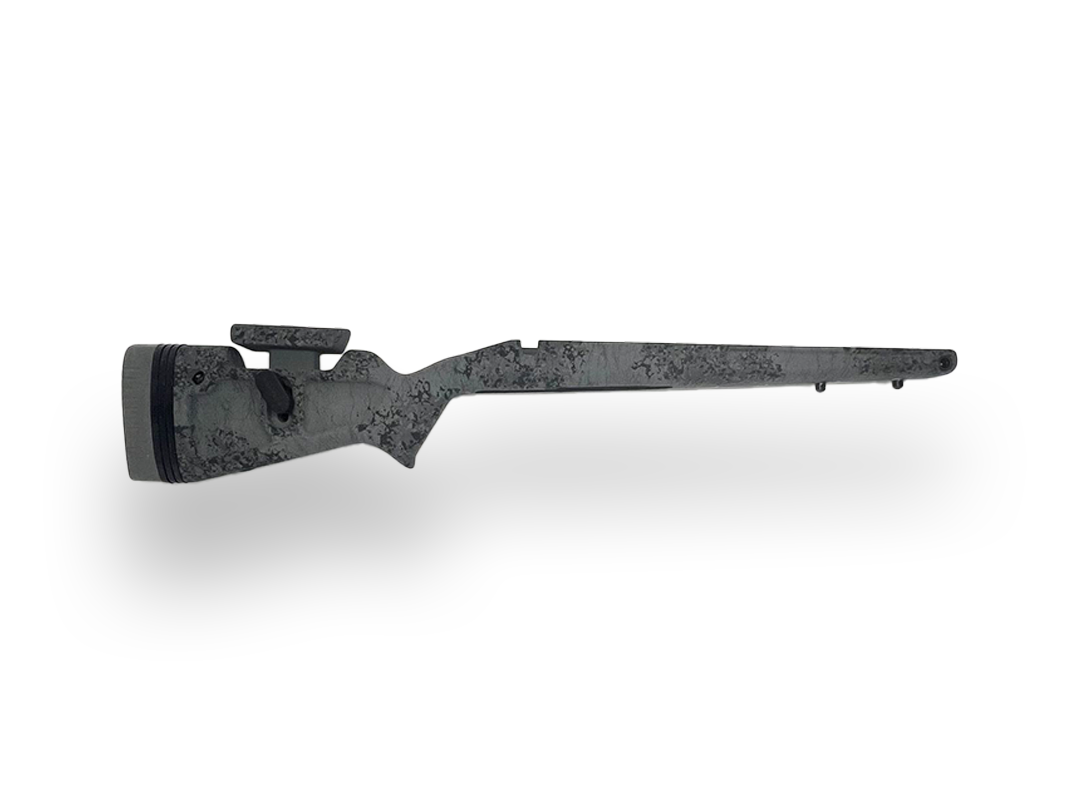 Eagle Pro - Right Hand Rem 700 or 700 clone short action, M5. Painted Urban Splash Camo w/ Steel Gray Recoil Pad
