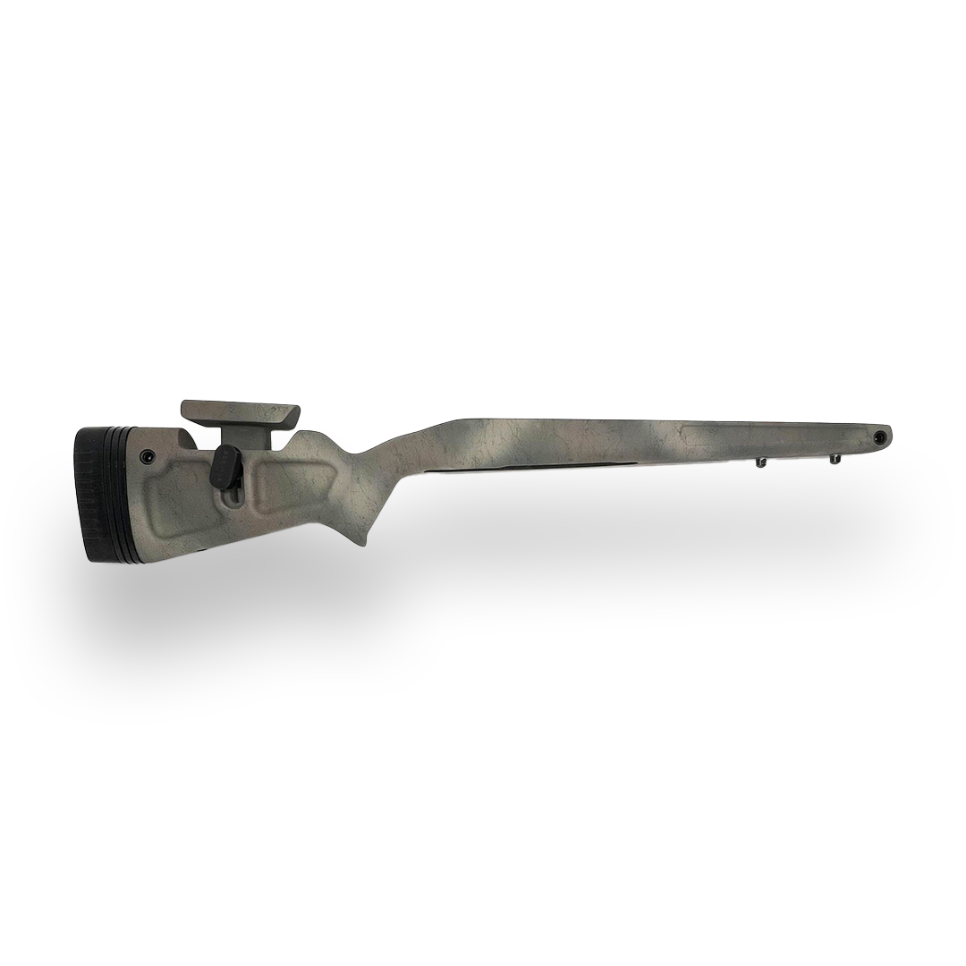Eagle Pro - Left-Hand Rem 700 or 700 clone Long Action, M5.  Painted Woodland Camo
