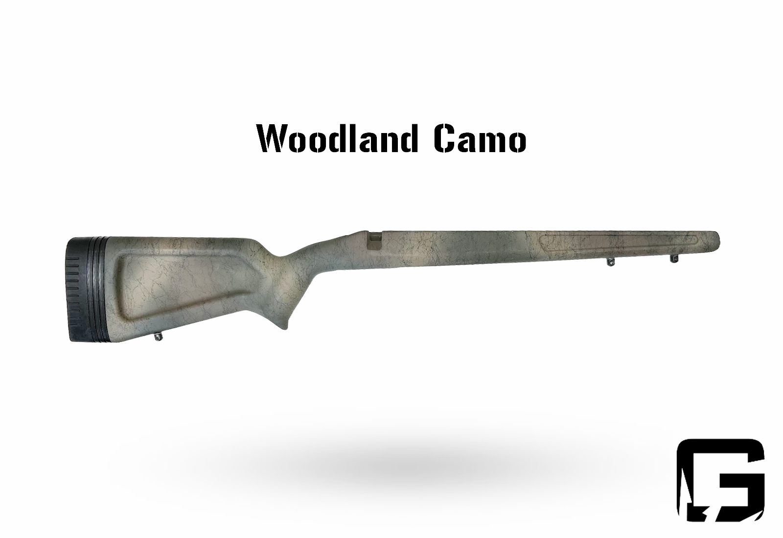 Eagle - Right Hand Rem 700 or 700 clone Long Action, M5.  Painted Woodland Camo.